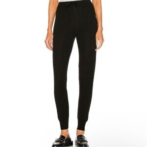 Weekend Stories Journee Recycled Cashmere Jogger in Black Size XXS
